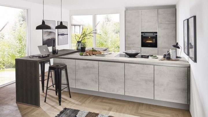 grifflose kueche coesfeld offen modern grau 1030x757